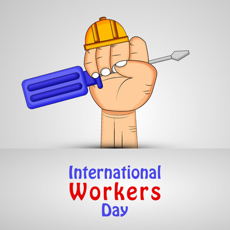 Illustration of International Worker's Day backgroundのイラスト素材