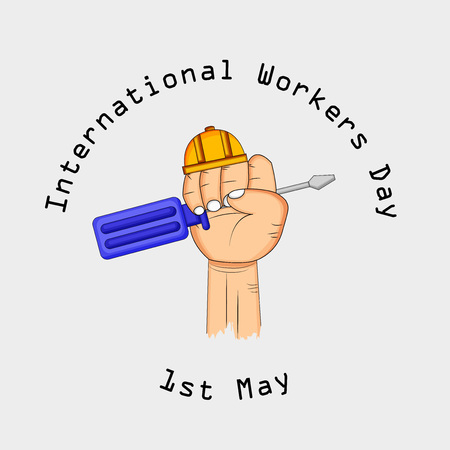 Illustration of International Worker's Day backgroundのイラスト素材