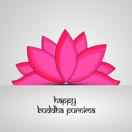 Illustration of background for Hindu Buddhism festival Buddha Purnimaのイラスト素材