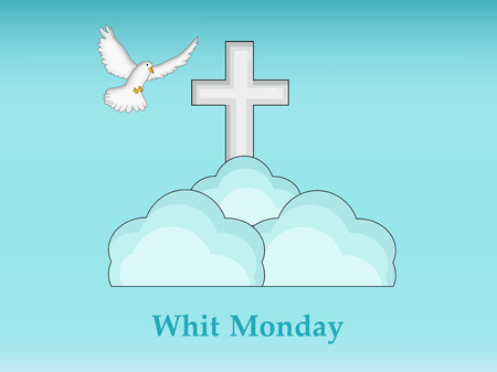Illustration of elements of Whit Monday Backgroundのイラスト素材