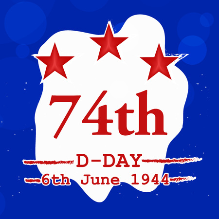 Illustration of U.S.A D-Day backgroundのイラスト素材