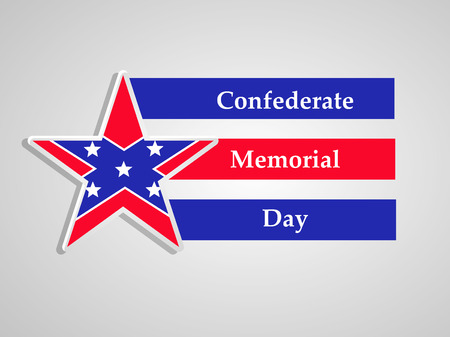 illustration of elements of Confederate Memorial Day backgroundのイラスト素材