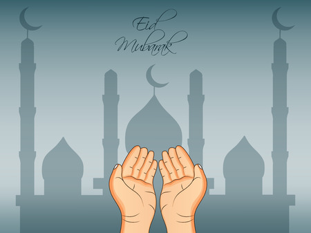 Illustration of Muslim festival Eid backgroundのイラスト素材