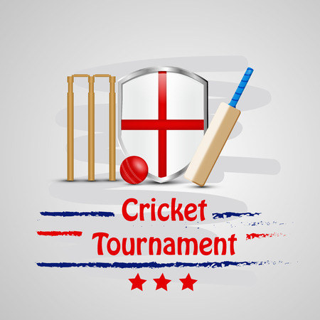 Illustration of Cricket sport backgroundのイラスト素材