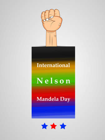 Illustration of background for Nelson Mandela Dayのイラスト素材