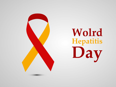 Illustration of World Hepatitis Day awareness backgroundのイラスト素材