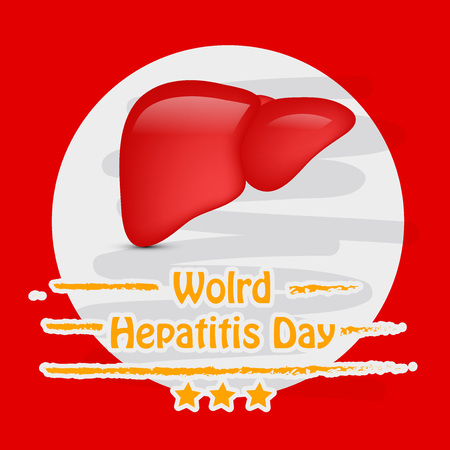 Illustration of World Hepatitis Day awareness backgroundのイラスト素材
