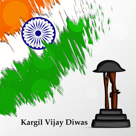 Illustration of Indian occasion Kargil Vijay Diwas background observed in Indiaのイラスト素材