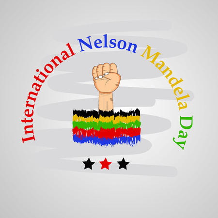 Illustration of background for Nelson Mandela Dayのイラスト素材