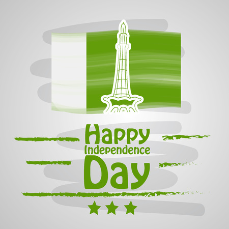Illustration of background for Pakistan Independence Dayのイラスト素材