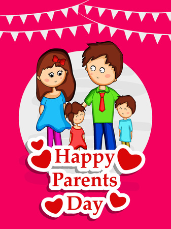 Illustration of background for Parents Dayのイラスト素材