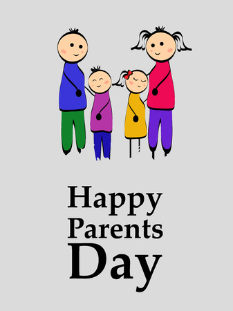 Illustration of background for Parents Dayのイラスト素材