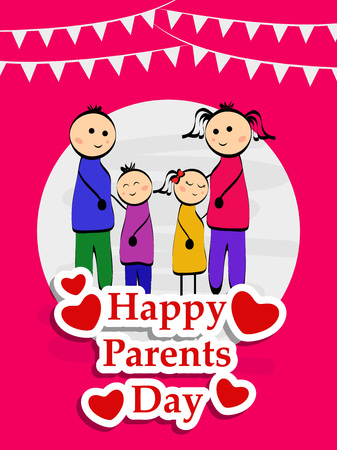 Illustration of background for Parents Dayのイラスト素材