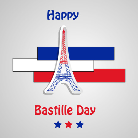 Illustration of background for France Bastille Dayのイラスト素材