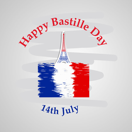 Illustration of background for France Bastille Dayのイラスト素材