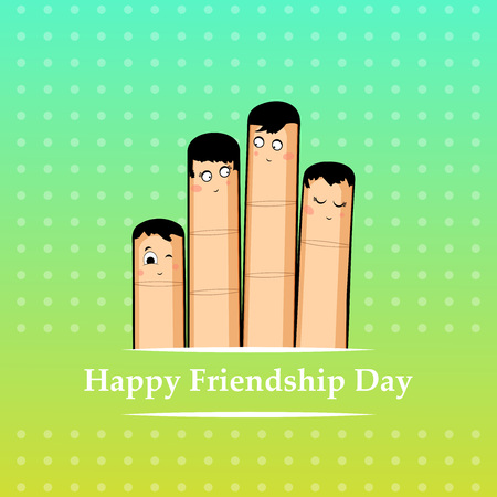 Illustration of background for Friendship Dayのイラスト素材