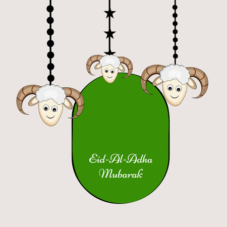 Illustration of background for the occasion of Muslim festival Eid-al-adhaのイラスト素材
