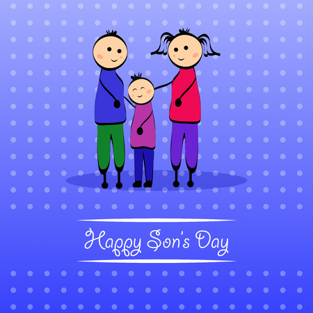 Illustration of background for Son's Daughter's Dayのイラスト素材