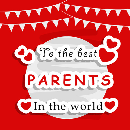 Illustration of background for Parents Dayのイラスト素材