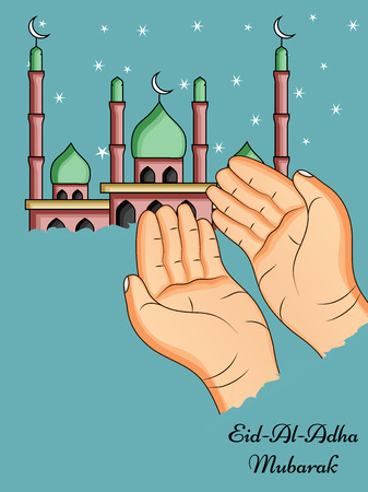 Illustration of background for the occasion of Muslim festival Eid-al-adhaのイラスト素材