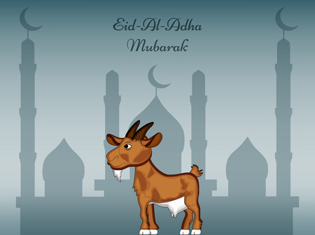 Illustration of background for the occasion of Muslim festival Eid-al-adhaのイラスト素材