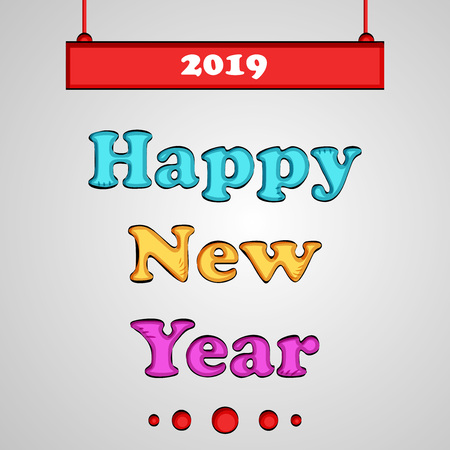illustration of elements of New Year Backgroundのイラスト素材
