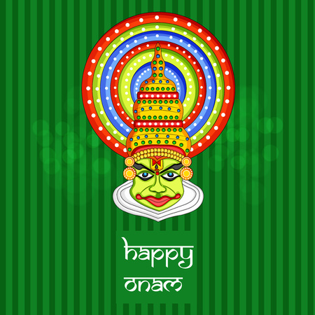 Illustration of Indian festival Onam backgroundのイラスト素材