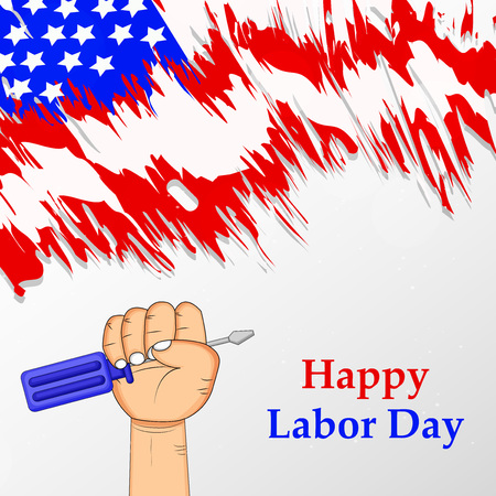 Illustration of USA Labor Day backgroundのイラスト素材