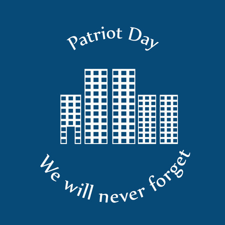 Illustration of USA Patriot Day backgroundのイラスト素材