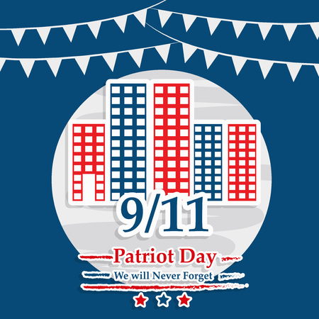 Illustration of USA Patriot Day backgroundのイラスト素材