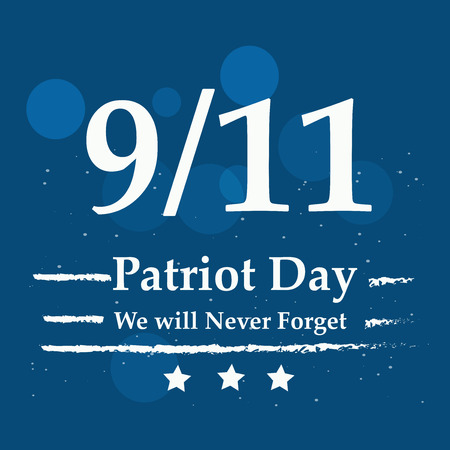 Illustration of USA Patriot Day background