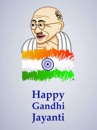 illustration of elements of Gandhi Jayanti Backgroundのイラスト素材