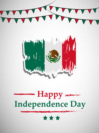 illustration of elements of Mexico Independence Day Backgroundのイラスト素材