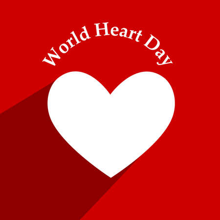 illustration of elements of World Heart Day Backgroundのイラスト素材