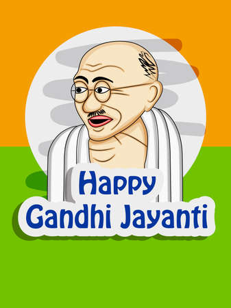 illustration of elements of Gandhi Jayanti Backgroundのイラスト素材