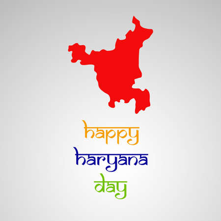 Indian state Haryana Divasのイラスト素材