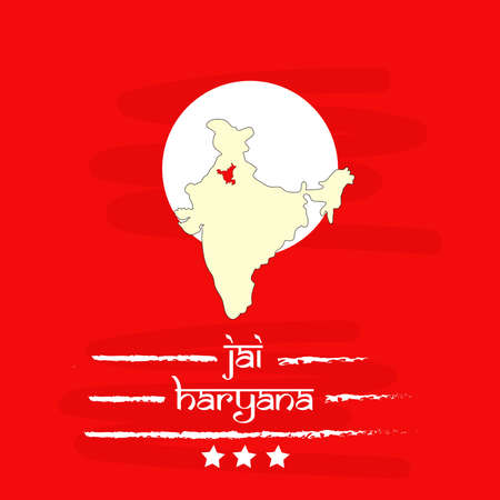 Indian state Haryana Divasのイラスト素材