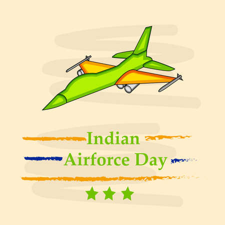 Indian Airforce Dayのイラスト素材