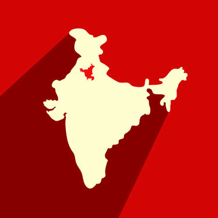 Indian state Haryana Divasのイラスト素材