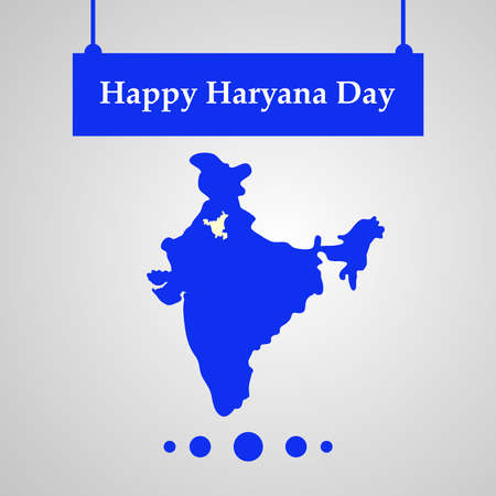 Indian state Haryana Divasのイラスト素材