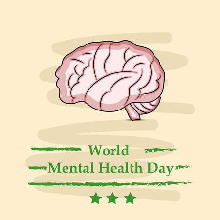 World Mental Health Dayのイラスト素材