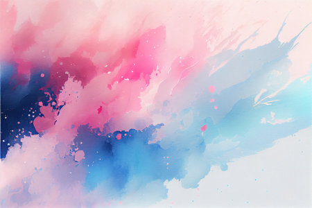 Abstract watercolor background. Digital art painting. Colorful texture.の素材