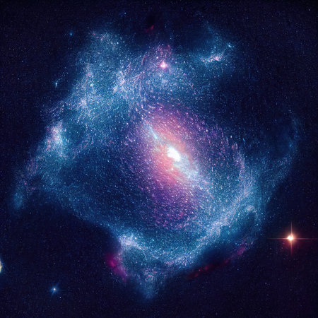 Galaxy in a free space.の素材