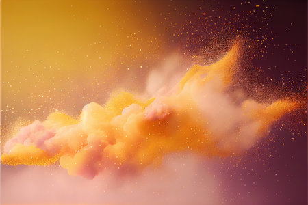 Abstract 3d vector background with smoke, clouds and light effects.の素材
