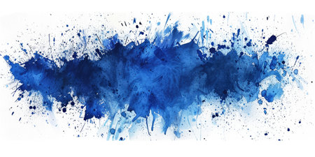 Abstract blue watercolor background. Texture paper. Can be used as a background for your design.の素材