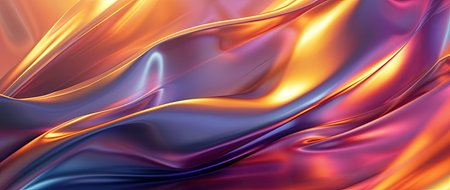 Abstract wavy liquid background. 3d rendering, 3d illustration.の素材