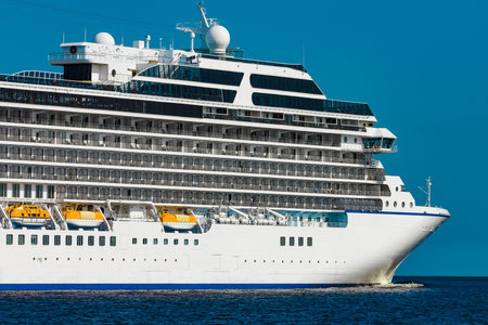 Luxury cruise liner underway. Tour travel and spa servicesの写真素材