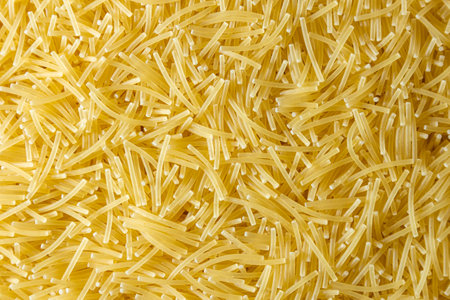 Uncooked Pasta: A Culinary Canvas of Noodles, Creating a Lively and Textured Background for Gourmet...