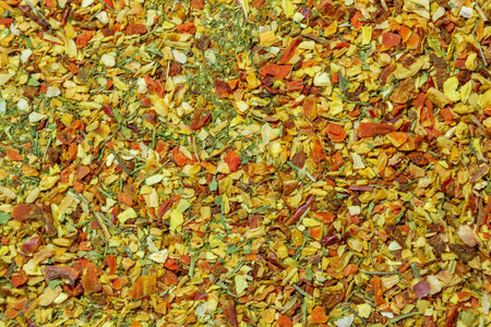 Vibrant and Colored Vegetable Seasoning Mix: A Culinary Canvas of Aromatic Seasoning - Textured...