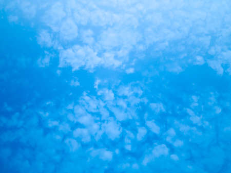 Fantastic soft white clouds aganist blue sky